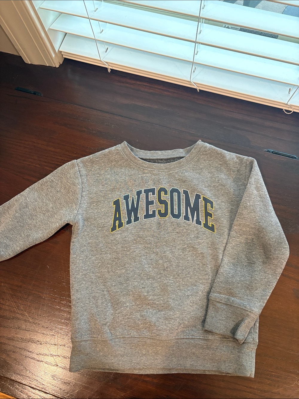 Awesome Grey Kids Sweatshirt - Classic Crewneck